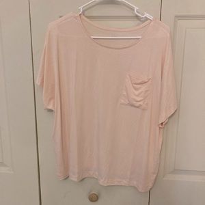 Bamboo silk pink sleep top